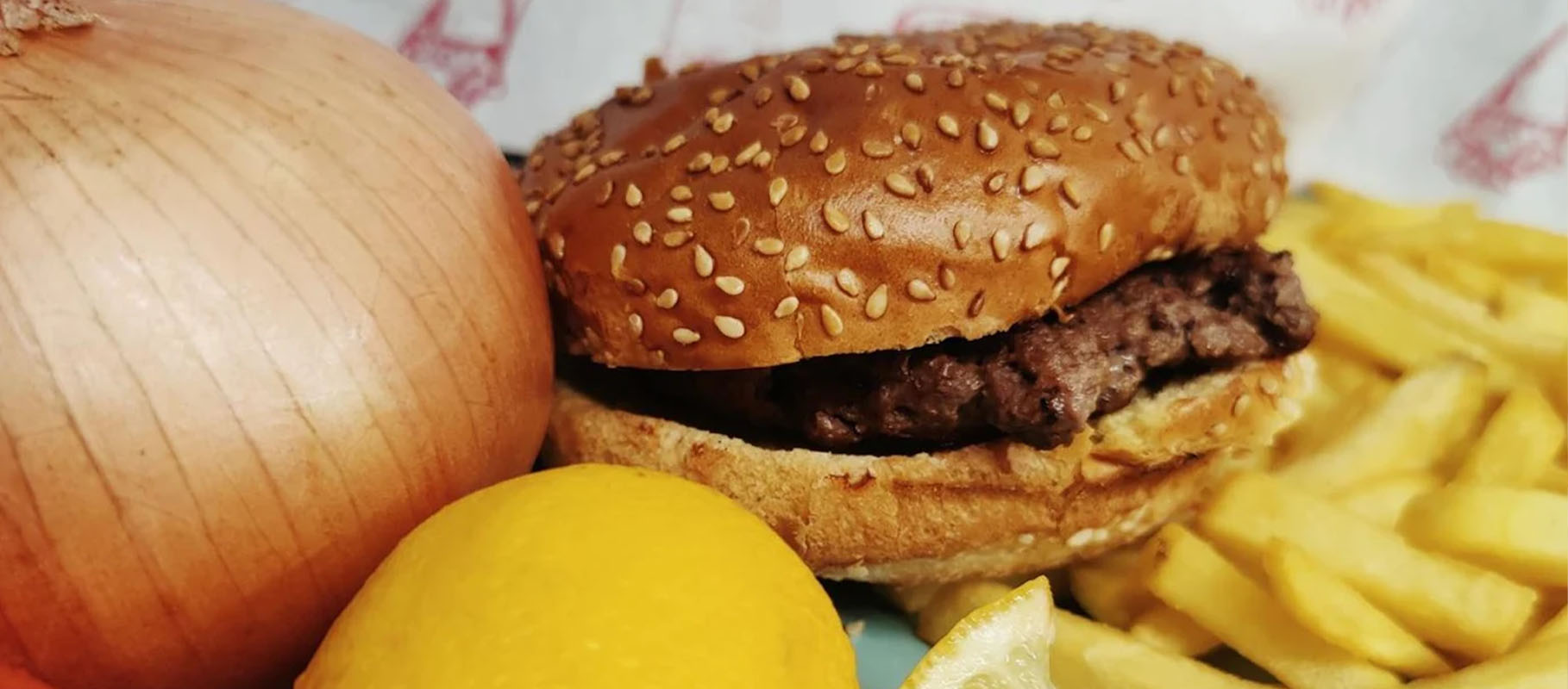 Single Smash Beef Burger and Fries